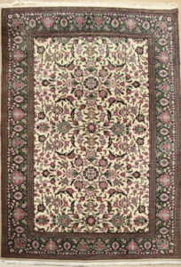 7 X 10 Hand Knotted Persian Wool Rug - After
